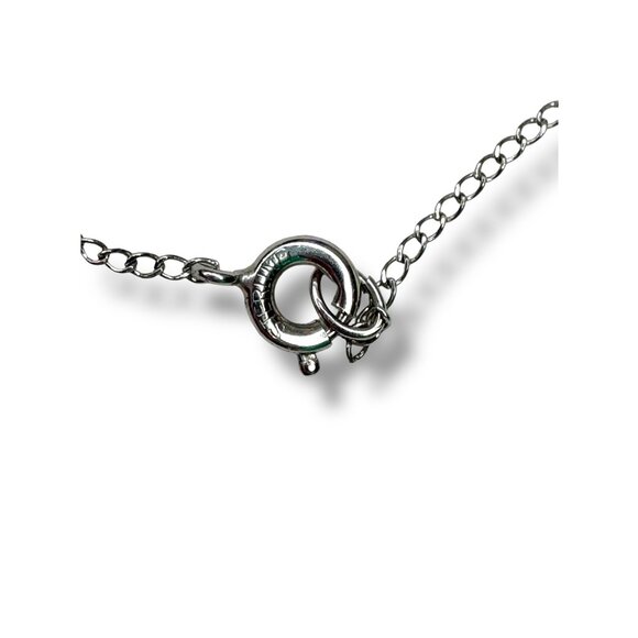 Antique Late 1800s Silver Religious Locket Pendant on Sterling Chain - Picture 13 of 13